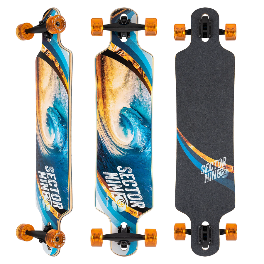 sector 9 meridian swirl complete skateboard