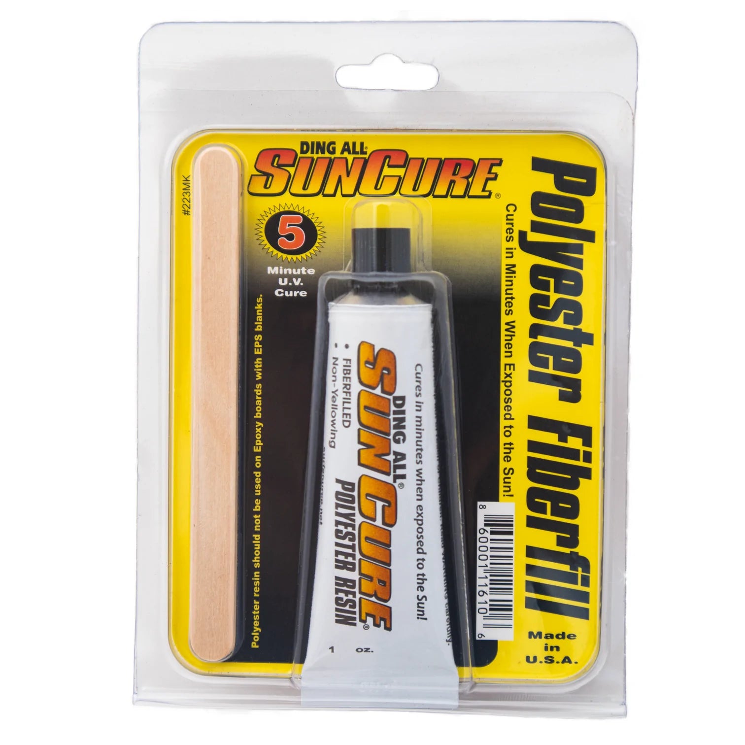 Ding All Repair Kit Sun Cure Epoxy Fiberfill 1oz - Een snellere methode voor het repareren van alle soorten surfplanken, vooral epoxy Ding All Repair Kit Sun Cure Epoxy Fiberfill 1oz - Een snellere methode voor het repareren van alle soorten surfplanken, vooral epoxy