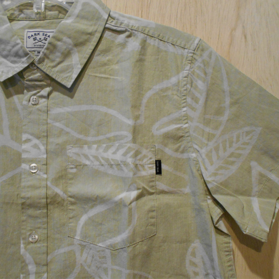 Dark Seas Leafy SS Woven Shirt - Size M