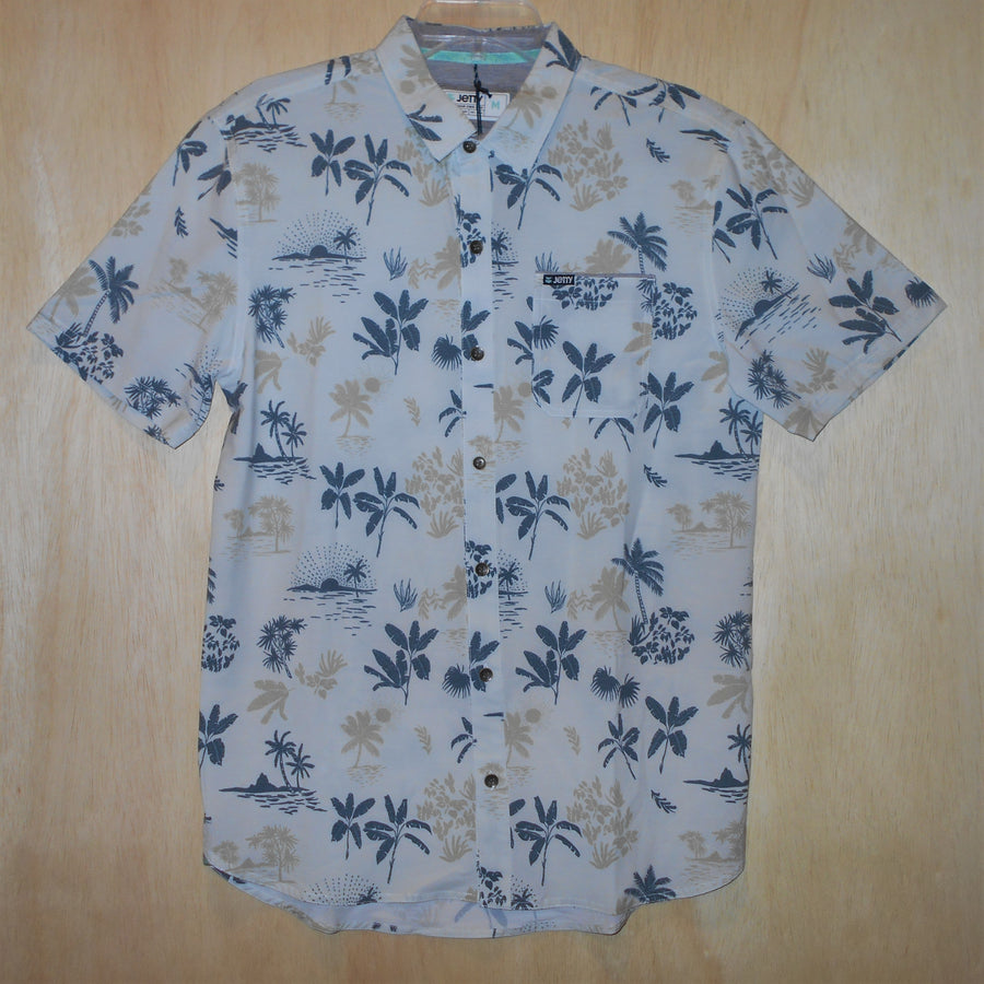 Jetty Dockside Party SS Woven Shirt - Size M