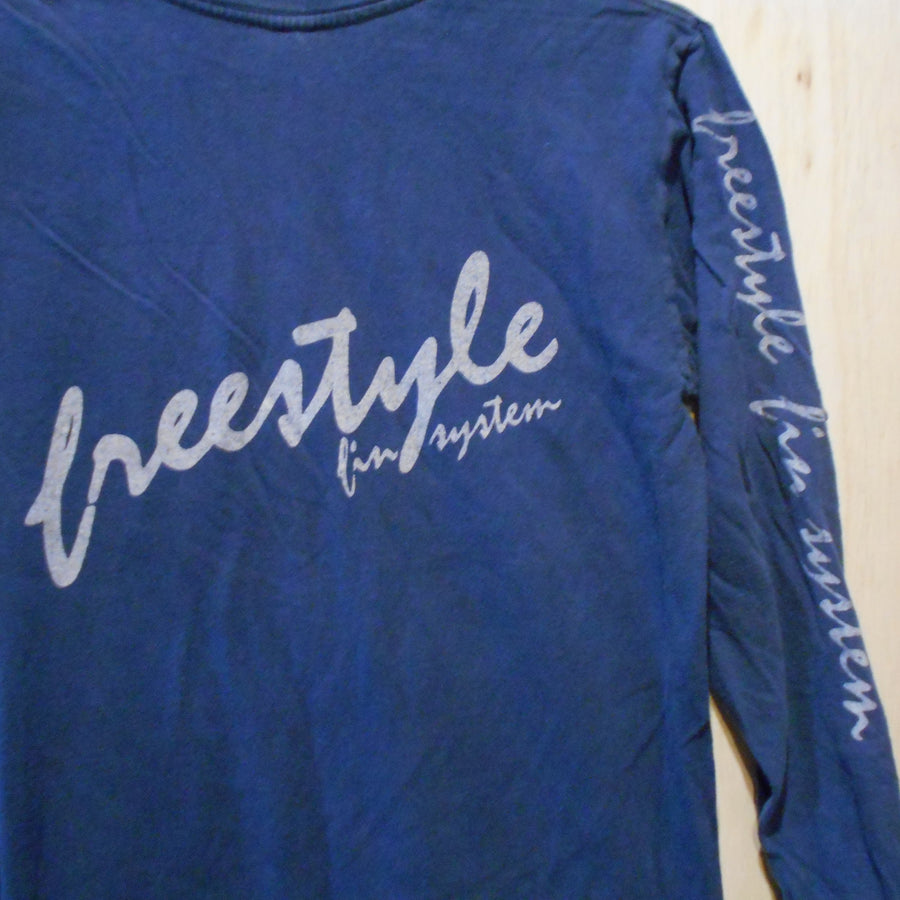 Freestyle Fins Long Sleeve Vintage Shirt - Navy