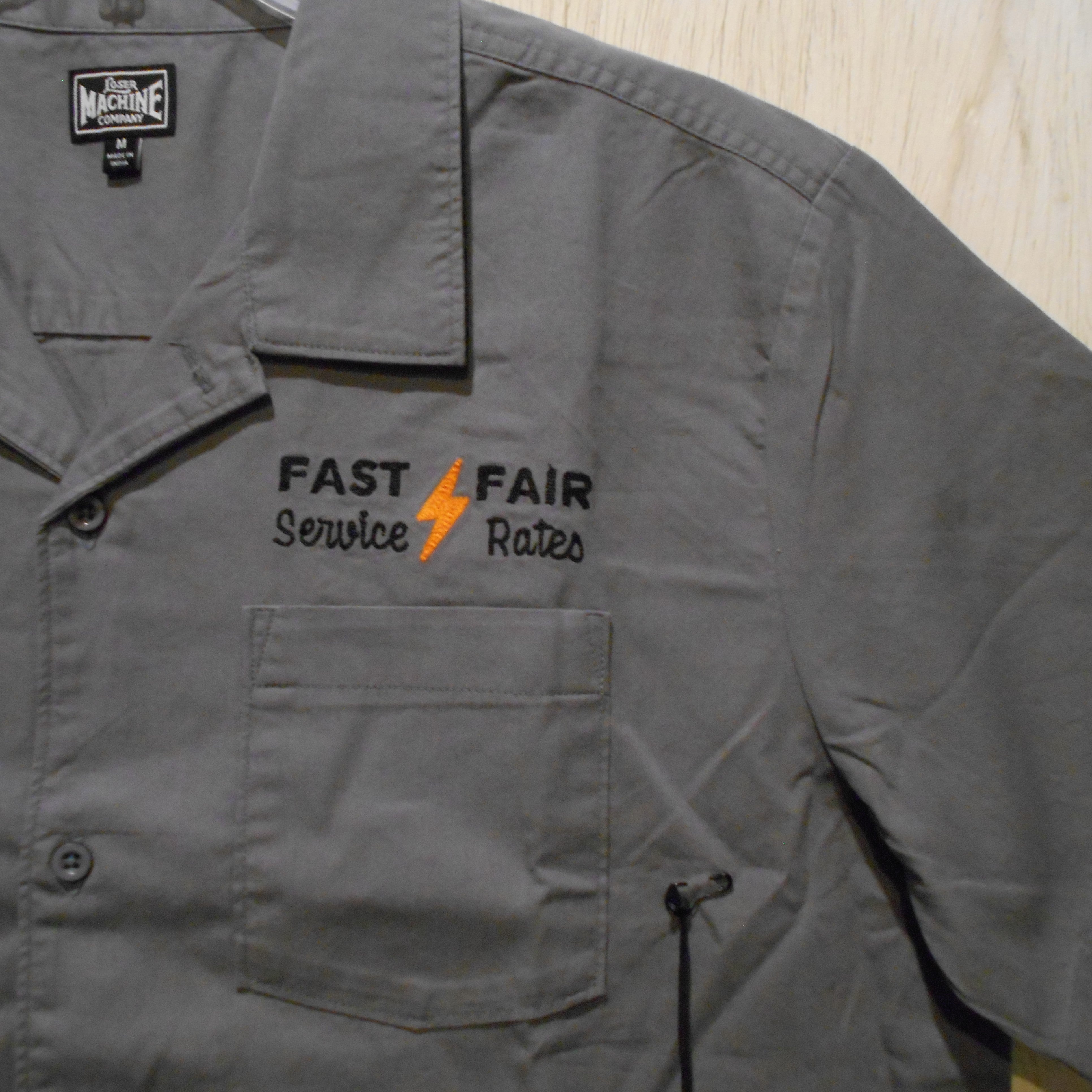 Loser Machine Montes SS Woven Shirt - Grey - Size M – Strictly