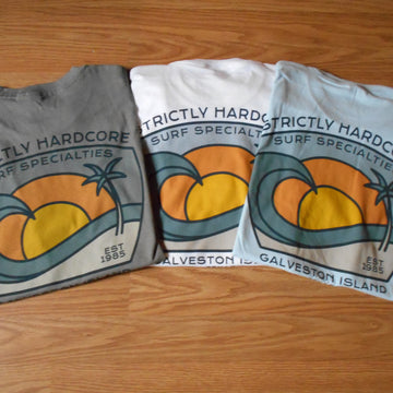 Strictly Hardcore Tropical Beach Wave Tee
