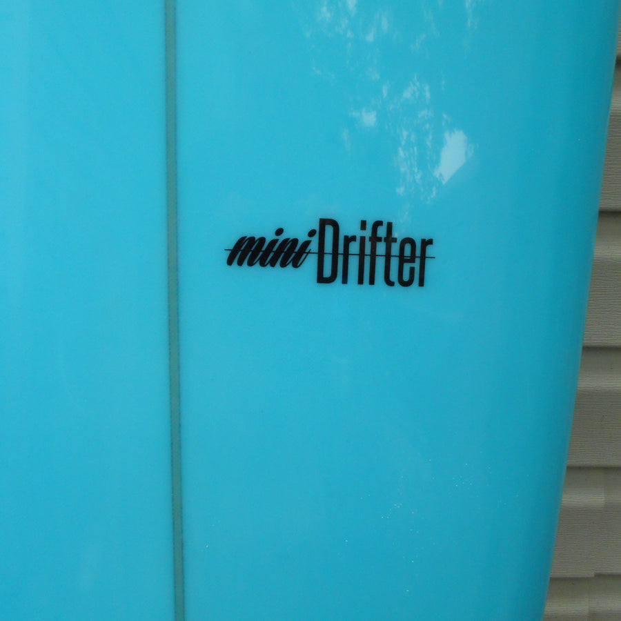 Chris Ruddy Blue 8' Mini Drifter Squash Tail Surfboard (New)