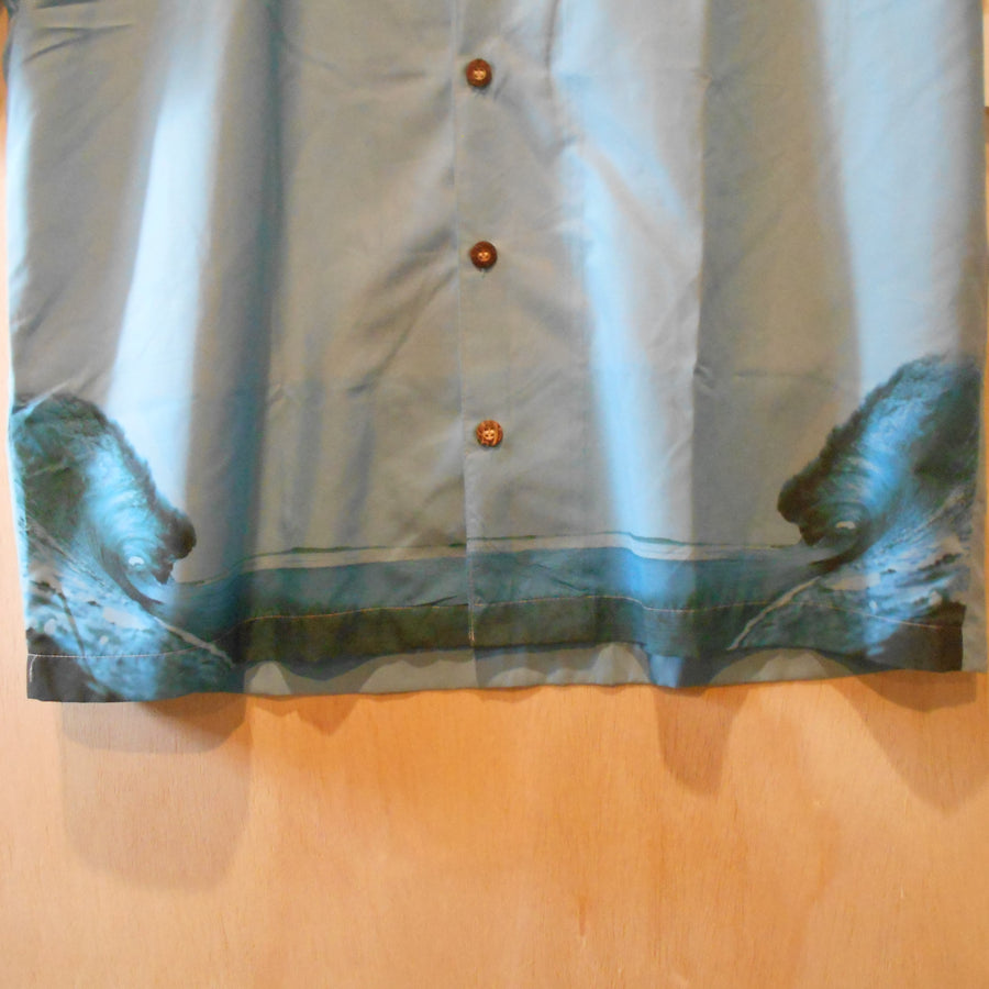 Aaron Chang Vintage Short Sleeve Woven Graphic Button-Up Shirt