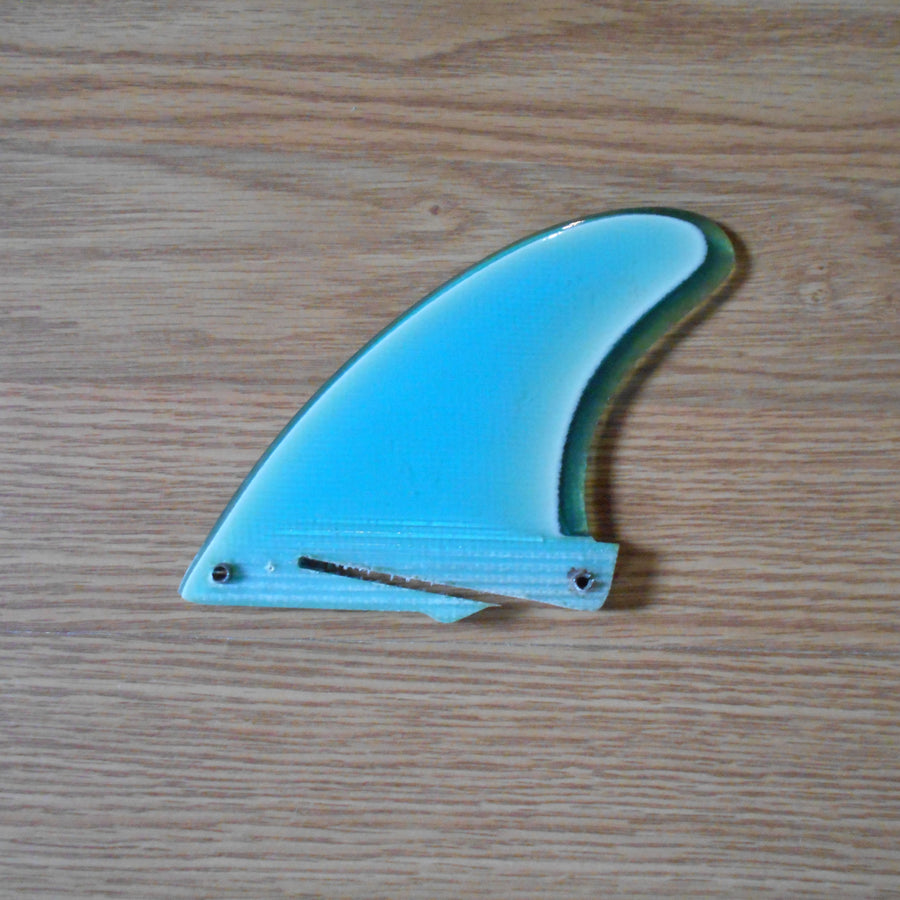 Freestyle Fin Systems Blue/White Trailing Fin 3 3/8