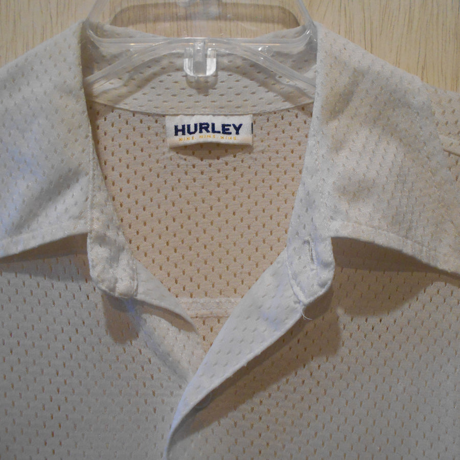 Hurley Vintage Short Sleeve Mesh Button-Up Shirt