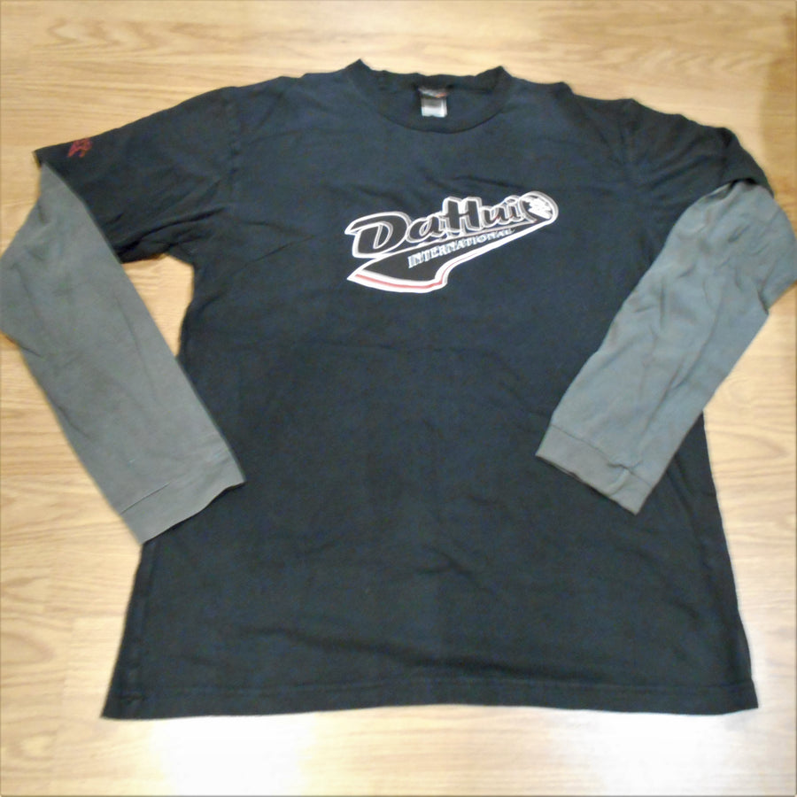 Da Hui Vintage Mock Layered Long Sleeve Knit