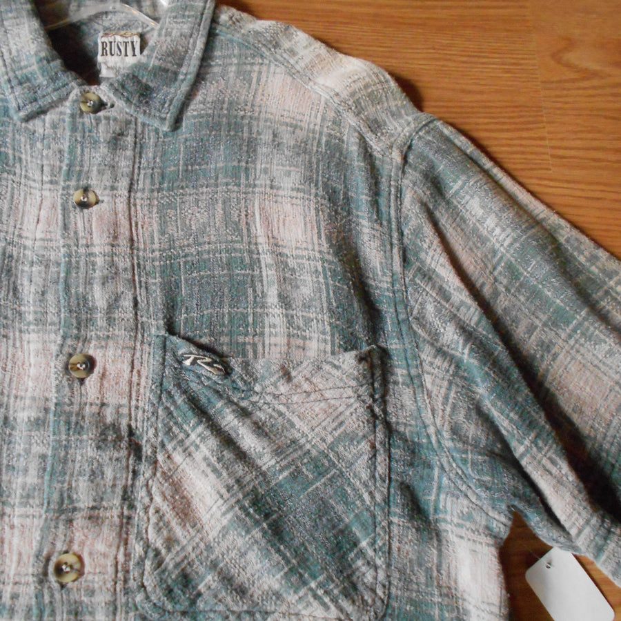 Vintage Rusty Collared Button Up Woven