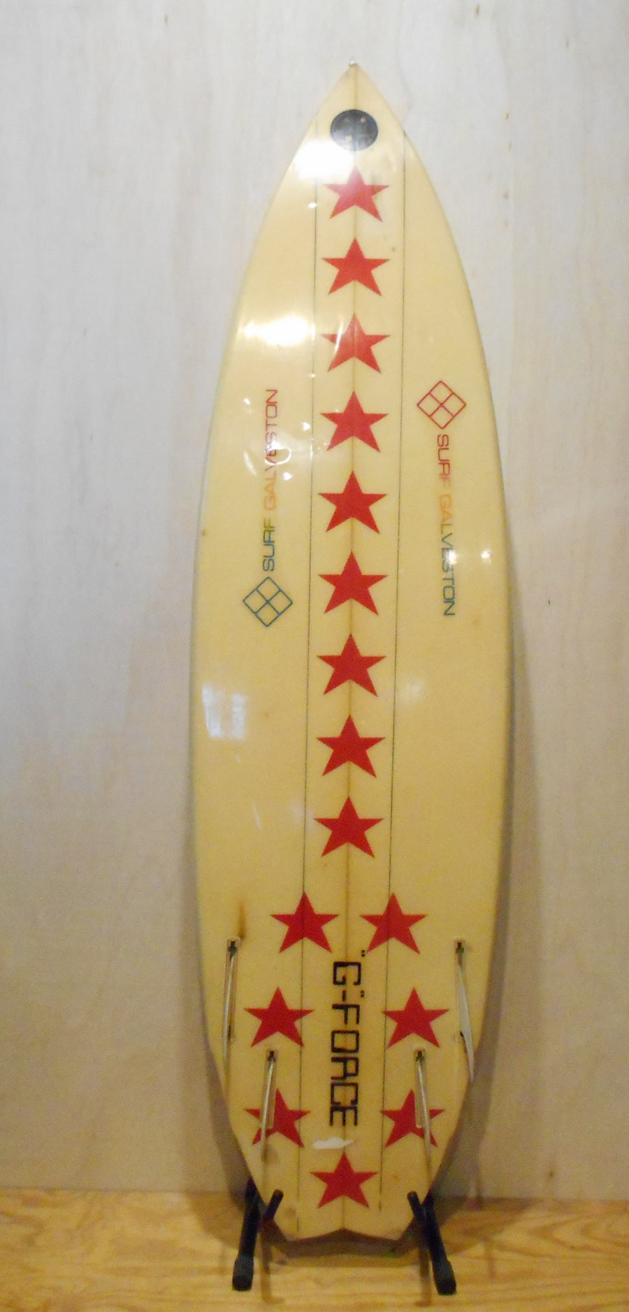 G-Force Vintage Double Wing Swallow Tail Quad Fin 6'5