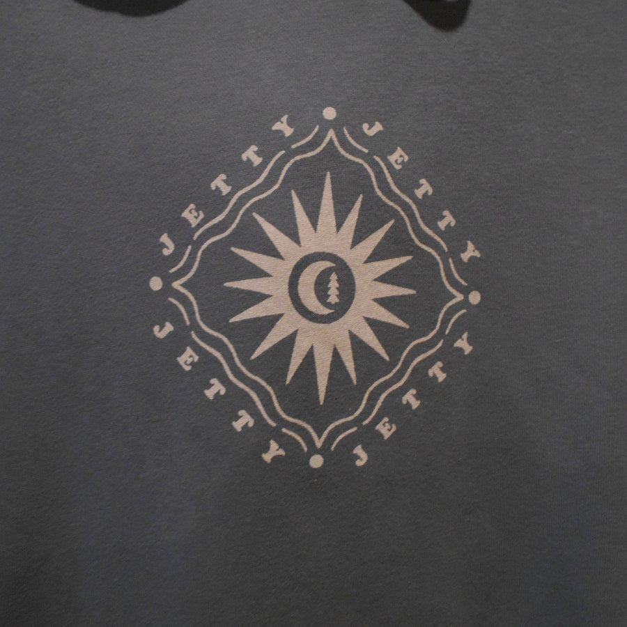 Jetty Sun and Moon Hoodie - Blue - Size M