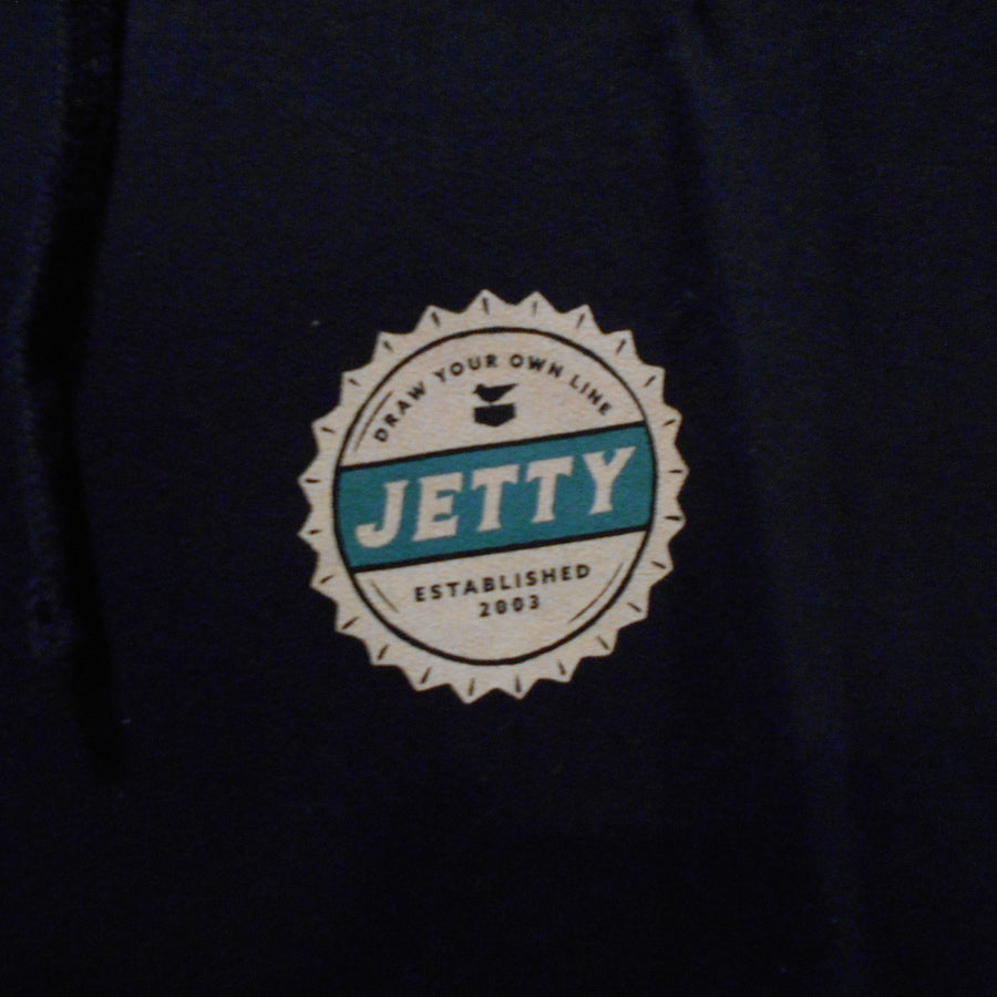 Jetty Drinkfish Hoodie - Navy - Size M