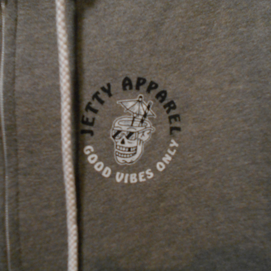 Jetty Ladies Painkiller Zippy Hoodie - Charcoal - Size L