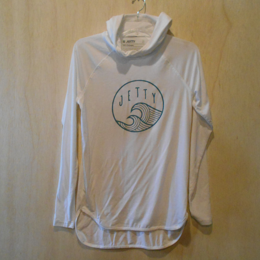 Jetty Ladies Sunswell UV Hoodie - White - Size S