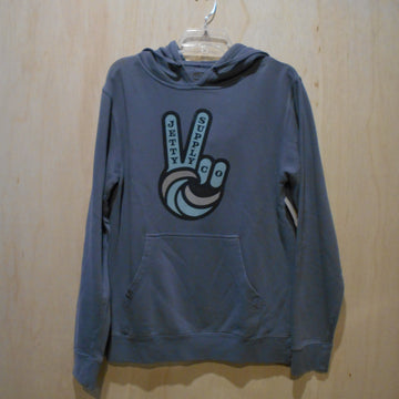 Jetty Ladies Peace Hoodie - Blue - Size S (Slightly Oversized)