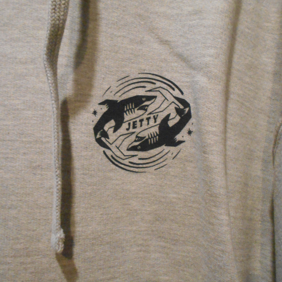 Jetty Shark Backflip Hoodie - Heather Grey - Size L