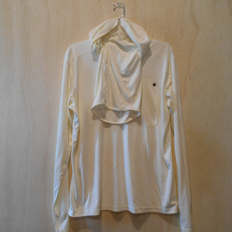 Jetty Skiff UV Hooded LST - Bone White