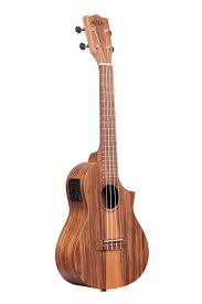 Kala Teak Tri-Top Concert Ukulele w/ Cutaway & EQ