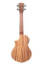 Kala Teak Tri-Top Tenor Ukulele w/ Cutaway & EQ