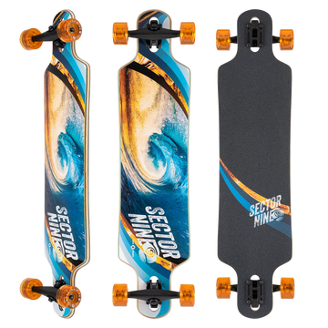 sector 9 meridian swirl complete skateboard