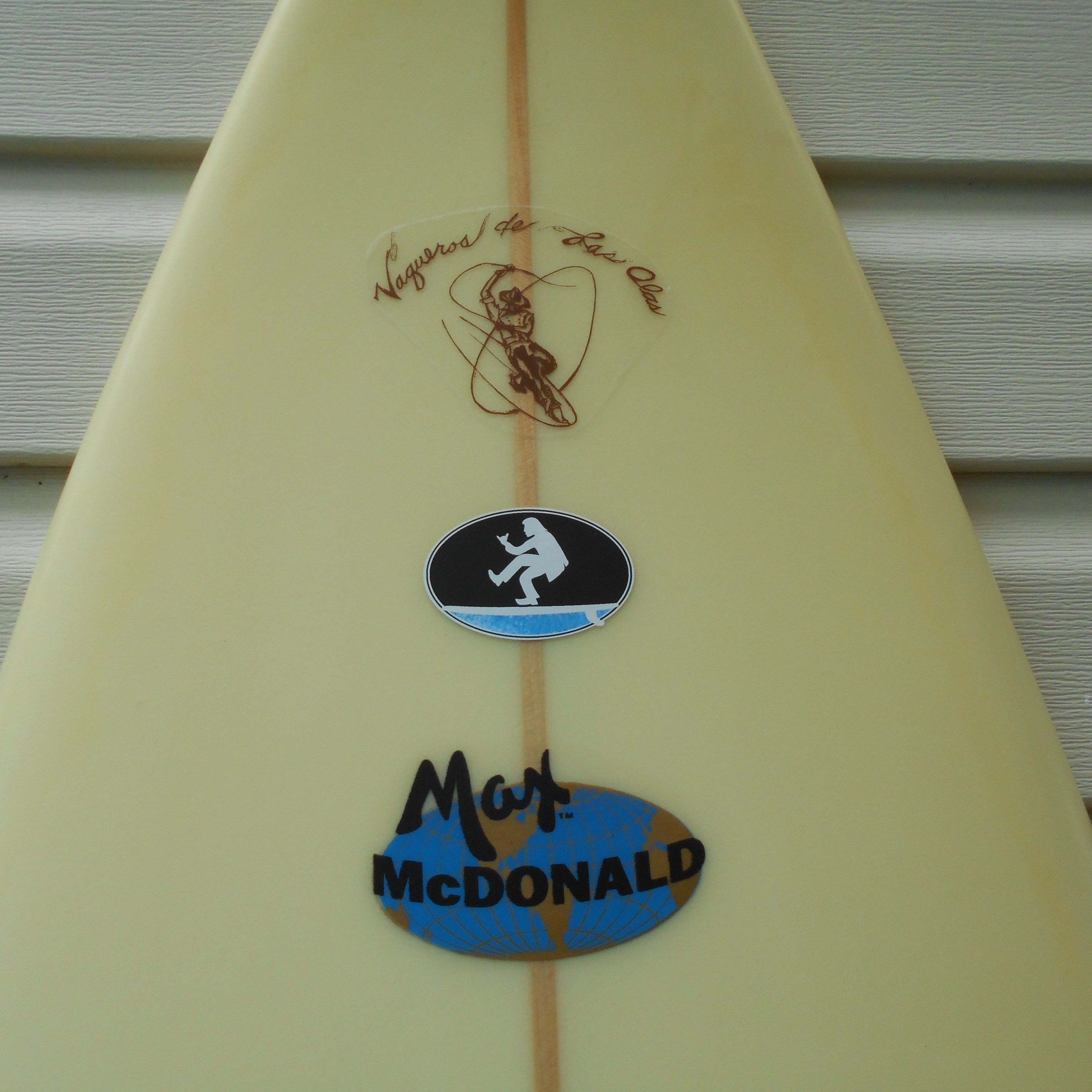 Max McDonald 7'7" Gun Surfboard Vintage Surfboard Strictly Hardcore