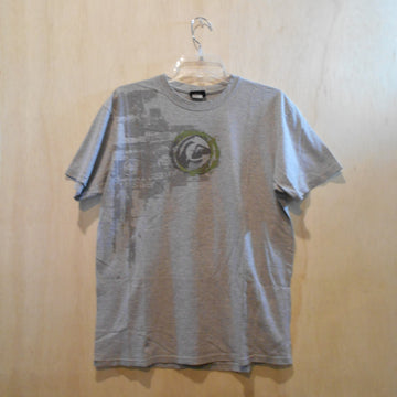 Quiksilver Grey/ Green Logo Vintage Tee