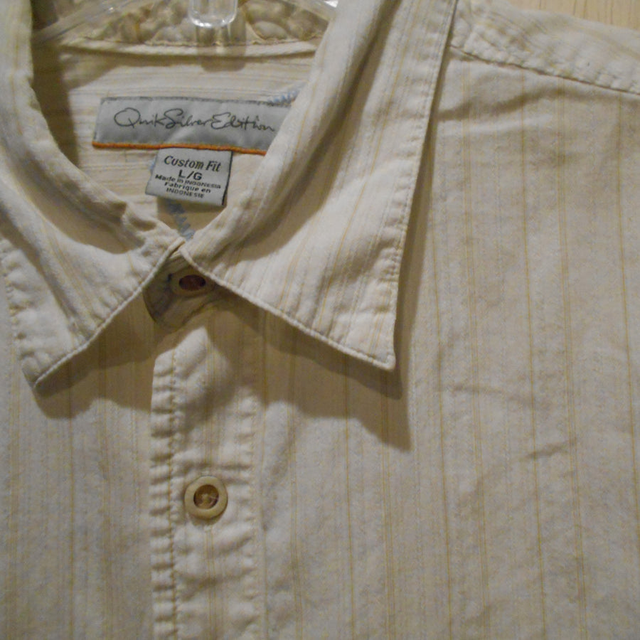 Quiksilver Edition Rare Vintage Woven Long Sleeve Button-Up Shirt