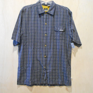 Rip Curl Vintage Plaid Short Sleeve Button-Up Woven