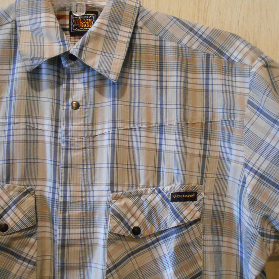 Volcom Vinatge Western Short Sleeve Woven Button-Up Shirt