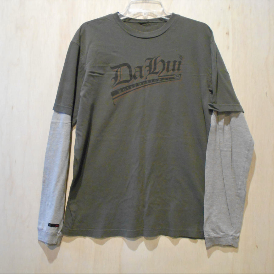Da Hui Mock Long Sleeve Vintage Shirt