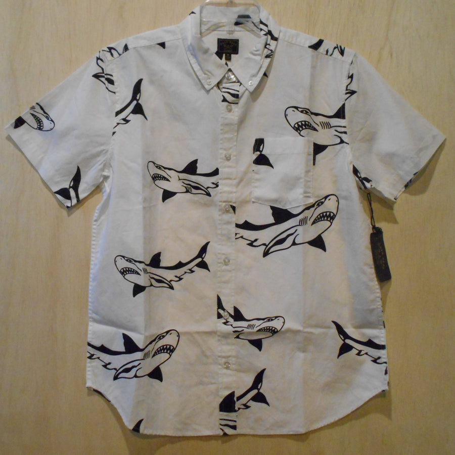 Dark Seas Bruce SS Woven Shirt - White - Size M