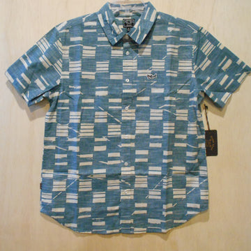 Dark Seas Darkside SS Woven Shirt - Teal - Size M