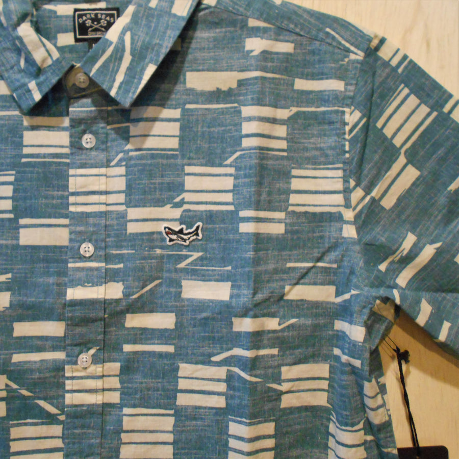 Dark Seas Darkside SS Woven Shirt - Teal - Size M