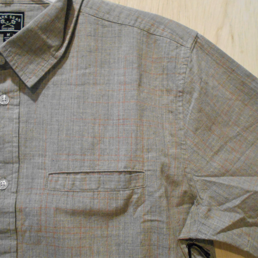 Dark Seas Pete SS Woven Shirt - Grey - Size M