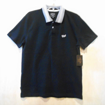 Dark Seas Vedado Polo W/ Striped Collar - Size M