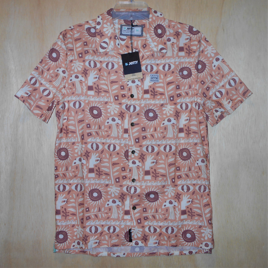 Jetty Dockside Party SS Woven Shirt - Size M