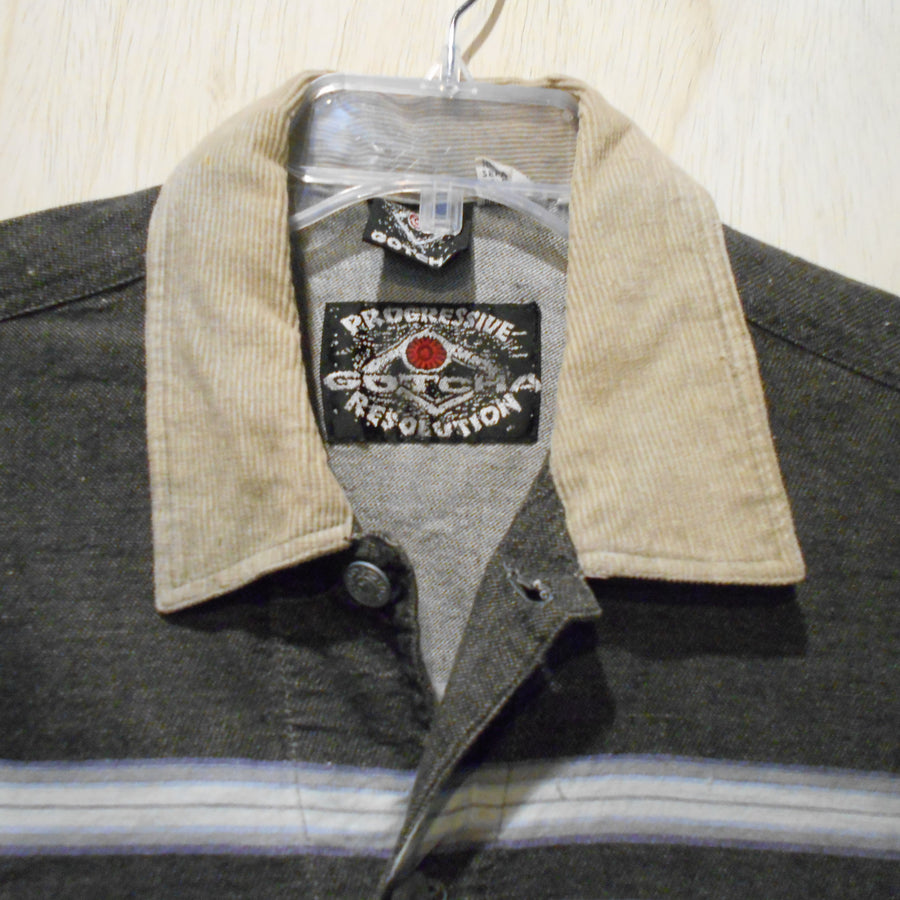 Gotcha Vintage Cord Collar Denim Jacket