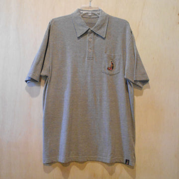 Hinano Short Sleeve Polo-Heather Grey