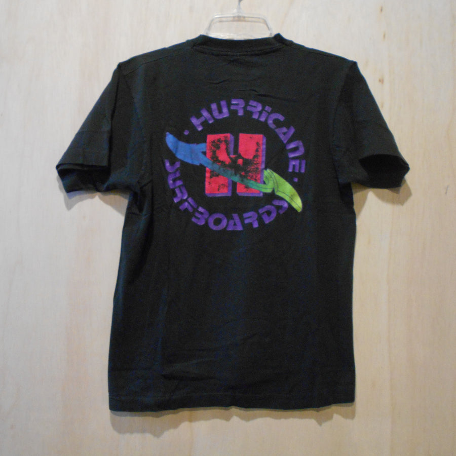 Hurricane Surfboards Short Sleeve Vintage Tee - Black