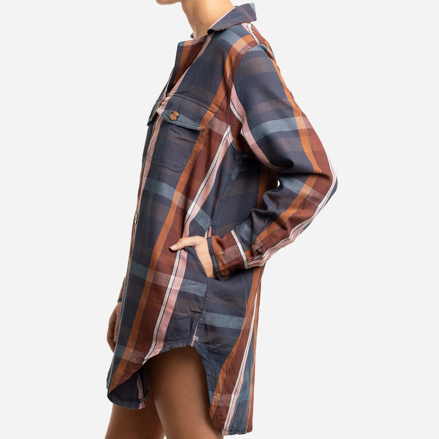 Jetty Ladies Bonita Flannel Dress Small / Patina Jetty Ladies Bonita Flannel Dress Small / Patina