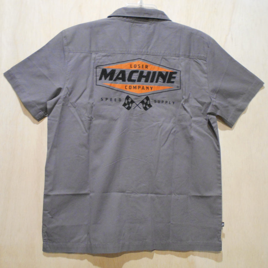 Loser Machine Montes SS Woven Shirt  - Grey - Size M