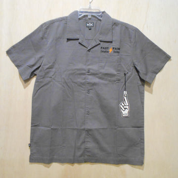 Loser Machine Montes SS Woven Shirt  - Grey - Size M