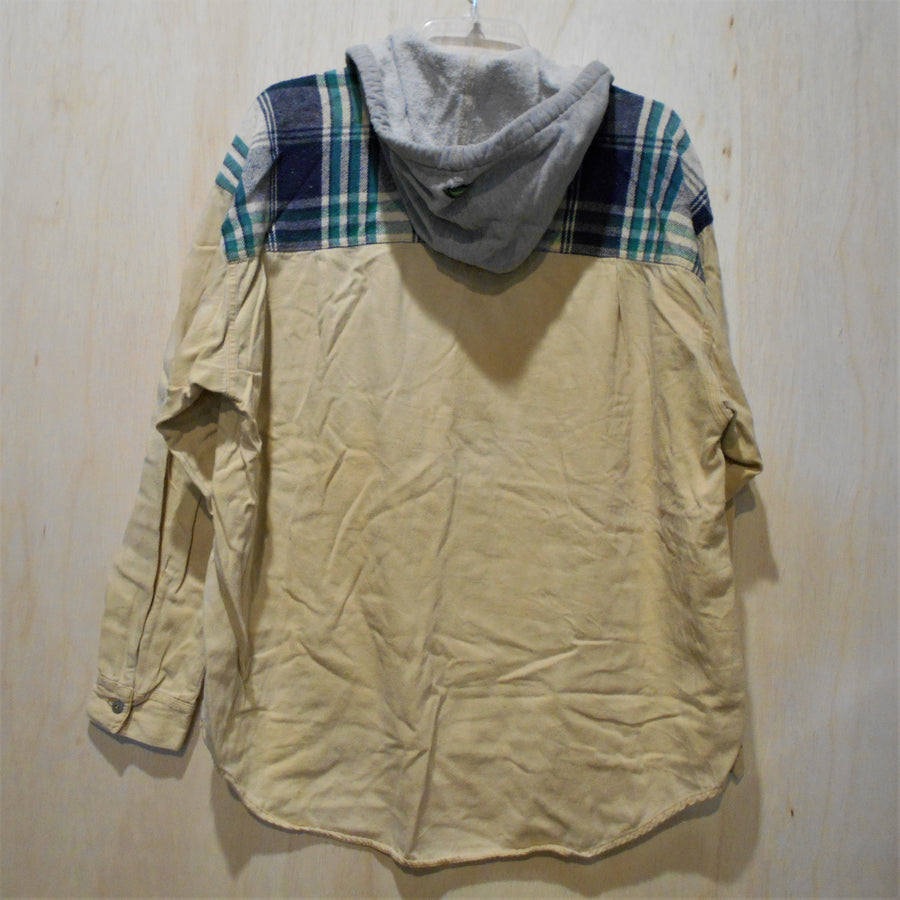 Quiksilver Vintage Hooded Button-Up Faded Yellow Light Jacket