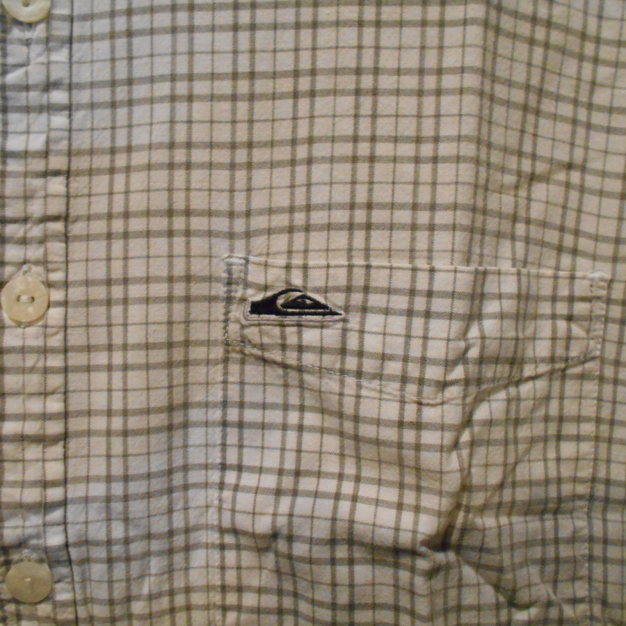Quiksilver Vintage Long Sleeve Cotton Button-Up Woven