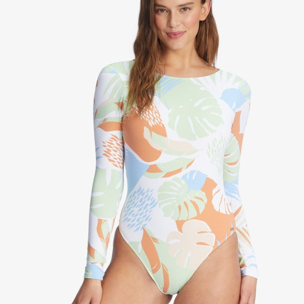 ROXY Baby Long Sleeve UPF 50 One-Piece Swimsuit