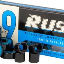 Rush Abec-9 Titanium Coated Bearings - Includes Spacers