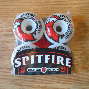 Spitfire Bighead Skateboard Wheels 52/99 Red