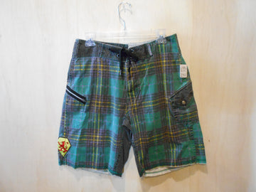 Volcom Vintage Cotton Plaid Boardshorts